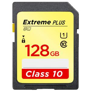 고속 SD 카드 128GB 메모리 카드 카메라 64GB 32GB UHS-I 플래시 카드 256GB 16GB 최대 95M Class10 633x 카메라용