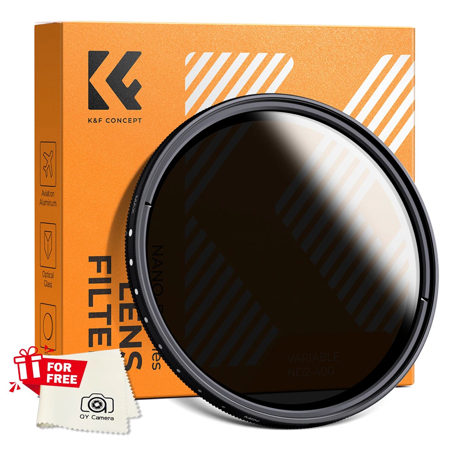 K&F Concept 67mm 가변 ND 필터 58mm 82mm ND2 ND400 9 스톱 B 시리즈 37mm 40.5mm 43mm 46mm 49mm 52mm 55mm 77mm 62mm 72mm