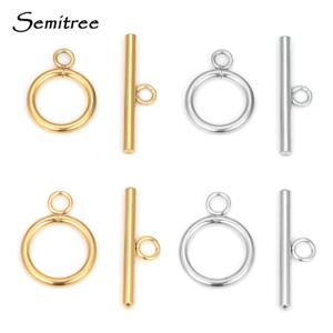 5 세트 스테인레스 스틸 OT 걸쇠 DIY 쥬얼리에 대한 토글 걸쇠 목걸이 만들기 커넥터 팔찌 후크 공예 액세서리