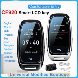 CF920 수정된 범용 원격 디스플레이 스마트 LCD 키, 편안한 출입 자동 잠금 키리스, 아우디/BMW/포드/마즈다/도요타/기아용/푸조/피아트/르노/오펠/지프/폭스바겐/스즈키 혼다/현대/미쓰비시//메르세데스 벤츠