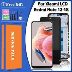 Xiaomi Redmi Note 12 4G lcd 23021RAAEG 23021RAA2Y 디스플레이 터치 스크린 디지타이저 어셈블리 용 슈퍼 AMOLED Note12 화면