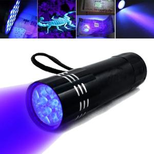 9LED LED 자외선 토치 램프 슈퍼 미니 9 강력한 울트라 바이올렛 9 Led 손전등 토치 램프 전갈 감지 토치 방수