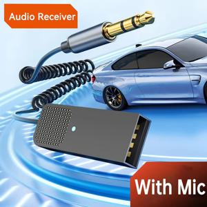 새로 업그레이드된 블루투스 차량용 AUX 어댑터 USB - 3.5mm 스테레오 Hifi 음악 무선 오디오 수신기 동글 핸즈프리 차량용 BT 전송