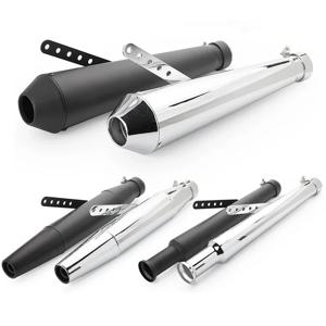 오토바이 배기 머플러 레트로 빈티지 클래식 전기 도금 Escap Moto for Cafe Racer Bobber Chopper Custom