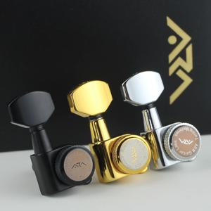 ARM 1 세트 기타 잠금 튜너 일렉트릭 기타 머신 헤드 튜너 잠금 스트링 튜닝 페그 블랙【Made in Korea】