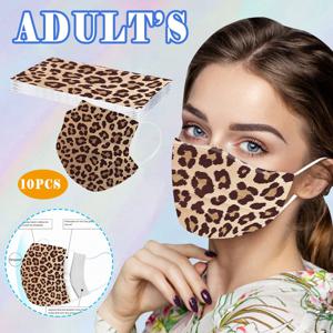 성인용 3 단 일회용 방진 보호 카툰 인쇄 마스크, 야외 방진 얼굴 보호 마스크