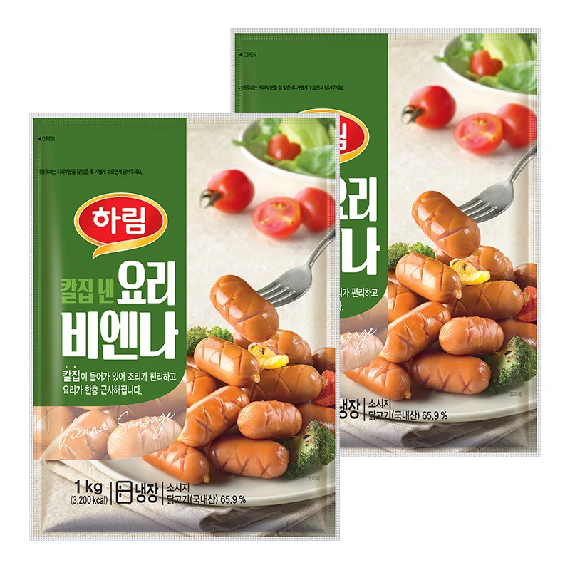 하림 칼집 낸 요리비엔나 1kg 2개