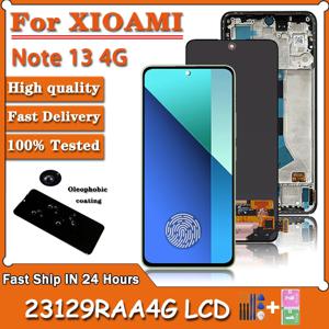 Xiaomi Redmi Note 13 4G 23129RAA4G 23124RA7EO Lcd 디스플레이 디지털 터치 스크린 Redmi Note13 4G 화면 용 슈퍼 AMOLED