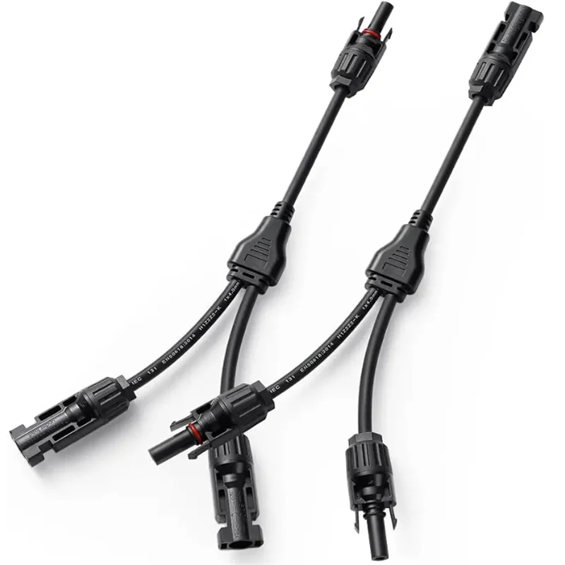 태양광 커넥터 Y형 병렬 PV 어댑터 케이블 태양광 패널 커넥터 와이어 플러그 도구 키트