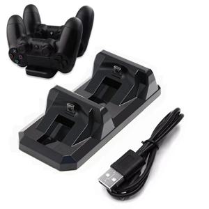PS4 컨트롤러 용 듀얼 충전기 도크 Sony PlayStation 4 무선 게임 패드 Controle 게임 액세서리 용 충전 스탠드 홀더