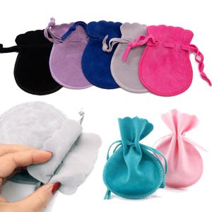 10pcs 선물 반지 귀걸이에 대 한 작은 벨벳 쥬얼리 주머니 Drawstring 가방 캔디 디스플레이 스토리지 비즈니스 판매 포장 공급