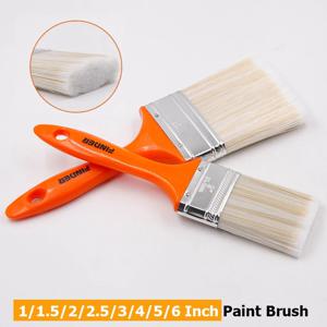 1/1.5/2/2.5/3/4/5/6 인치 페인트 브러시 ABS 핸들 부드러운 헤어 브러시 아티스트 페인팅 브러쉬 벽 및 가구 페인트 도구