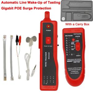 유선 테스터 케이블 추적기, 라인 파인더, 네트워크 추적기, 이더넷 LAN 네트워크, Cat5, Cat6, 전화 케이블 추적기 도구 키트, RJ45, RJ11