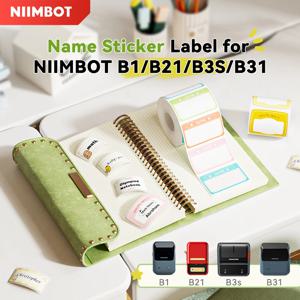 NIIMBOT 열 라벨 DIY 바코드, 가격, 이름, 그림, 로고, 홈 태그용 자체 접착 스티커, B1 B31 B21 B3S