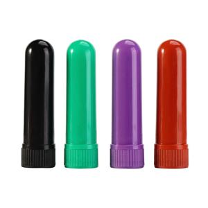 새로운 오일 아로마 테라피 빈 비강 흡입기 스틱 12 빈 튜브 흰색 면화 심지 휴대용