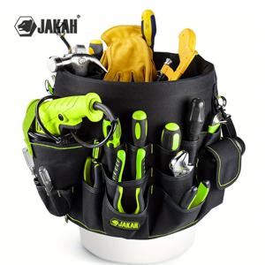 쉬운 도구 접근을 위한 55포켓 버킷 도구 정리함 방수 구조는 3.5-5갤런 버킷 HL030에 맞습니다.