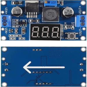 LM2596 DC DC 스텝 다운 컨버터 전압 레귤레이터 LED 디스플레이 전압계 4.0 ~ 40 ~ 1.3-37V 벅 어댑터 가변 전원 공급 장치