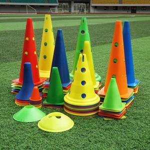 축구 콘 사인 디스크 스케이트 민첩성 필드 마커, 축구 체육관 장애물 훈련 롤러 장비 마킹 컵 로드블록, 10 개