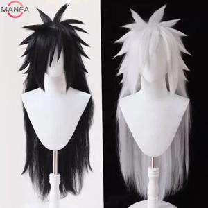 Uchiha Madara 코스프레 가발 긴 내열성 합성 헤어 게임 애니메이션 가발 + 가발 모자