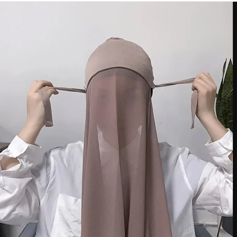 이슬람 인스턴트 Hijab 여성 보닛 쉬폰 목도리 머리 스카프 모자 내부 머리띠 스트레치 Hijab 커버 Headwrap Turbante