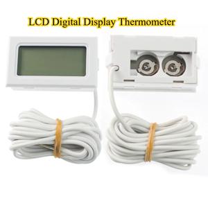 냉동고 온도 50~110도 냉장고 내장 온도계 및 실외 방수 프로브용 LCD 디지털 온도계 1m/2m