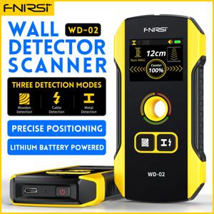 FNIRSI WD-02 벽 탐지기 스터드 파인더 새로운 디자인 위치 지정 구멍 TFT 디스플레이 AC 라이브 케이블 전선 금속 목재 스터드 벽 스캐너