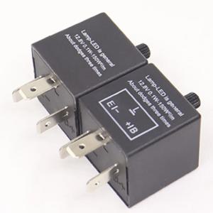 범용 자동차 오토바이 LED 점멸기 릴레이, 전자식 조절식 주파수 LED 방향 지시등, 점멸기 점멸기 릴레이, 12V, 3 핀