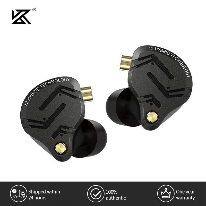 KZ ZS12 PRO X 메탈 이어폰 1DD + 5BA 하이브리드 HIFI 베이스 이어폰 모니터 헤드폰 음악 스포츠 소음 차단 헤드셋 New Arrive