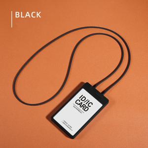 접이식 배지 릴 실리콘 랜야드 카드홀더, 명찰 홀더, 라운드 로프, 직원 ID 케이스, 간호사용 액세서리