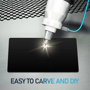 50/100pcs 빈 새겨진 DIY 방문 카드 레이저 조각 마크 알루미늄 합금 금속 시트 명함