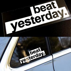 비트 어제 도로 자전거 MTB 프레임 스티커 상단 튜브 방수 패션 장식 자동차 오토바이 스티커 액세서리 자전거