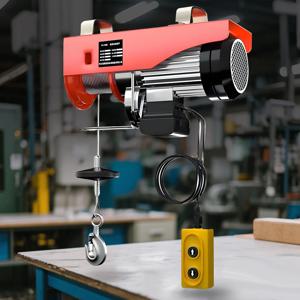 전기 호이스트 크레인 전기 윈치 스틸 전기 리프트, 가정용 소형 리프팅 크레인, 100-400kg, 220V