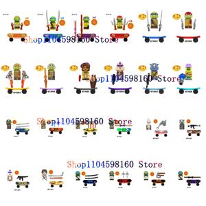 KF6125 KF6196 KDL817 애니메이션 만화 TV 십대 돌연변이 거북이 닌자 Donatello Mikey Raphael 빌딩 블록 어린이 선물 용품