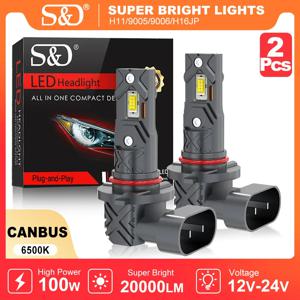 20000LM H11 LED Canbus H8 H9 H16JP 9005 HB3 9006 HB4 LED 자동차 헤드 라이트 전구 Canbus 슈퍼 밝은 6000K 12V 24V 안개 램프