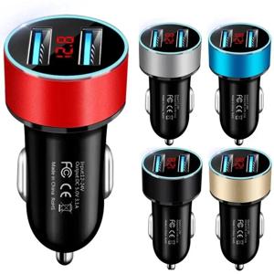 3.1A 듀얼 USB 빠른 자동차 충전기 담배 라이터 아이폰 삼성에 대한 전압 감지와 2 포트 USB 자동차 소켓 전원 어댑터