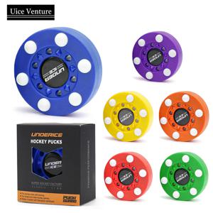 실용적인 하키 퍽 스트리트 롤러 여러 가지 빛깔의 스케이트 롤러 볼 부드러운 표면 성인 피트니스 액세서리