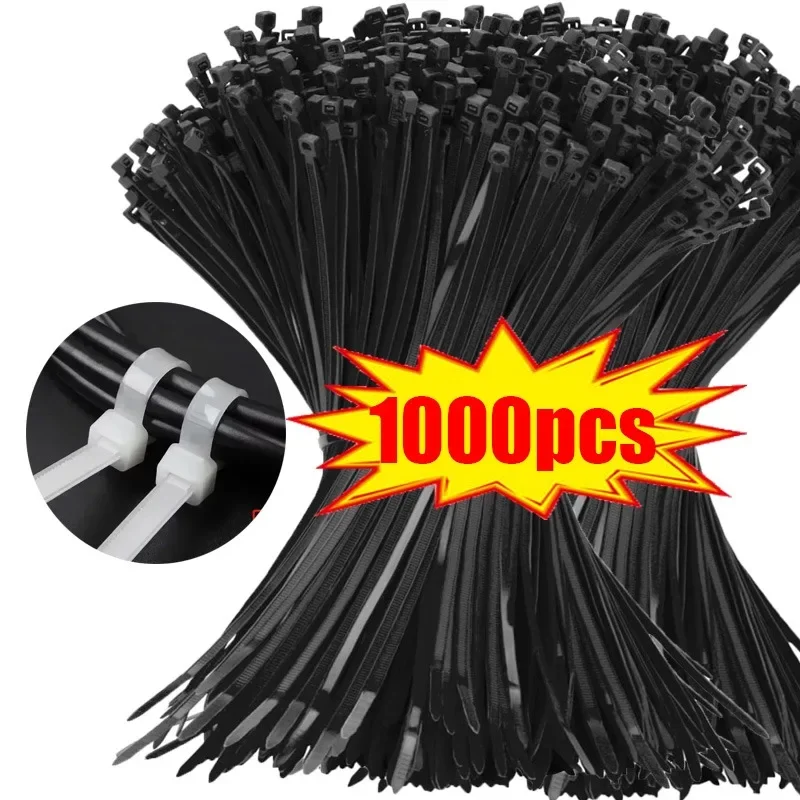 10-1000 개 플라스틱 클램핑 칼라 rilsan 케이블 타이 클램프 온실 플라스틱 클램프 자체 조임 플라스틱 목걸이 벨트