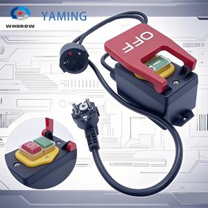 220V-250VAC 단상 안전 ON-OFF 전자기 스위치 와이어 플러그 소켓 기계 선반 밀링 테이블 커터 YCZ3-BD