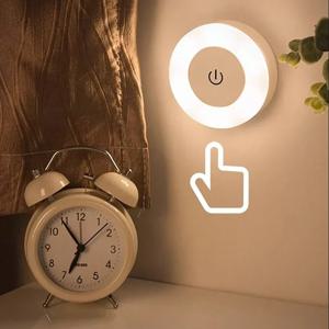 LED 벽등 휴대용 USB 충전식 야간 조명 거실 침실 조명 램프 침대 옆 조명 터치 조명 홈 데코