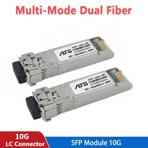 10G SFP+ 모듈 다중 모드 SR 이중 LC 기가비트 850nm 300m 섬유 SFP 송수신기 모듈 Cisco/Mikrotik 스위치와 호환 가능