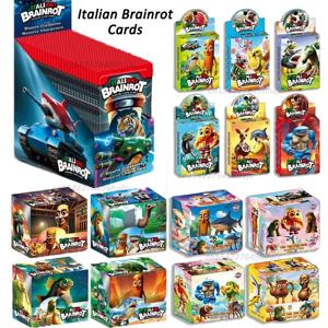 288/150/24PCS 이탈리아 Brainrot 게임 컬렉션 카드 세트 Tralalero Tralala 카드 Tungtungtungsahur 애니메이션 캐릭터 카드 선물