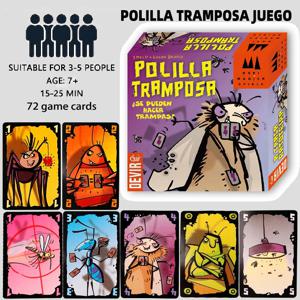 Polilla Tramposa Español 카드 게임 The Cheating Moth 스페인어 보드 게임 Juego Cartas 파티용 가족 게임