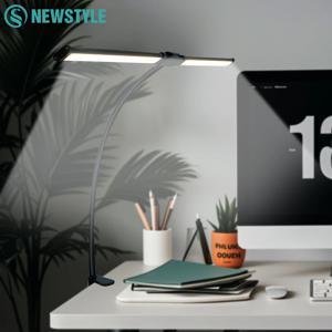 더블 헤드 LED 데스크 램프 디밍 가능 PC 모니터 라이트 USB 테이블 램프 독서등 눈 보호 3가지 색상 모드 사무실용