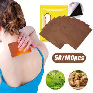 50/100pcs 가열 패치, 목, 어깨, 등, 무릎, 복부 따뜻한 가열, 휴대용에 적합