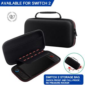 2025년형 신형 Switch 2 하드 여행용 케이스, 휴대용 쉘 커버, 12개 게임 카드 슬롯 및 컨트롤러 액세서리 보관 공간, 충격 방지 및 낙하 방지 기능