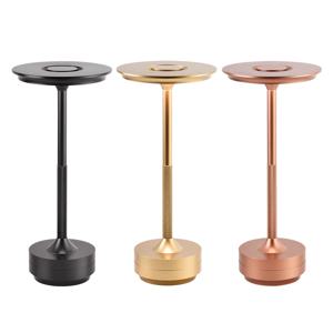 LED 테이블 램프 터치 센서 야간 조명 USB 충전식 휴대용 침실 야간 조명 무선 독서 램프 레스토랑 호텔 바