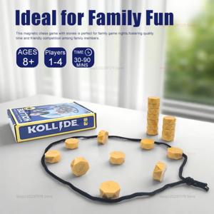 어린이와 성인을 위한 자석 인터랙티브 마그넷 보드 게임 가족 놀이 테이블탑 전략 교육용 장난감 어린이 선물에 완벽