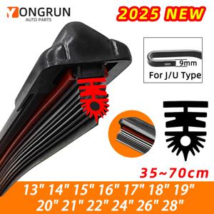 자동차 와이퍼 11겹 고무 U J 후크 앞 유리 와이퍼 부품 액세서리 13