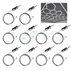 육각 라이트 케이블, 조정 가능한 서스펜션 케이블, 강철 행잉 체인 램프, 육각 차고 벌집 튜브, 100cm, 1m