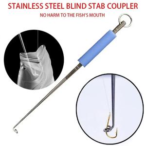 1pc 낚시 후크 리무버 스테인레스 스틸 Fishhook Dehooker 후크 Detacher 추출기 신속한 디커플링 낚시 도구